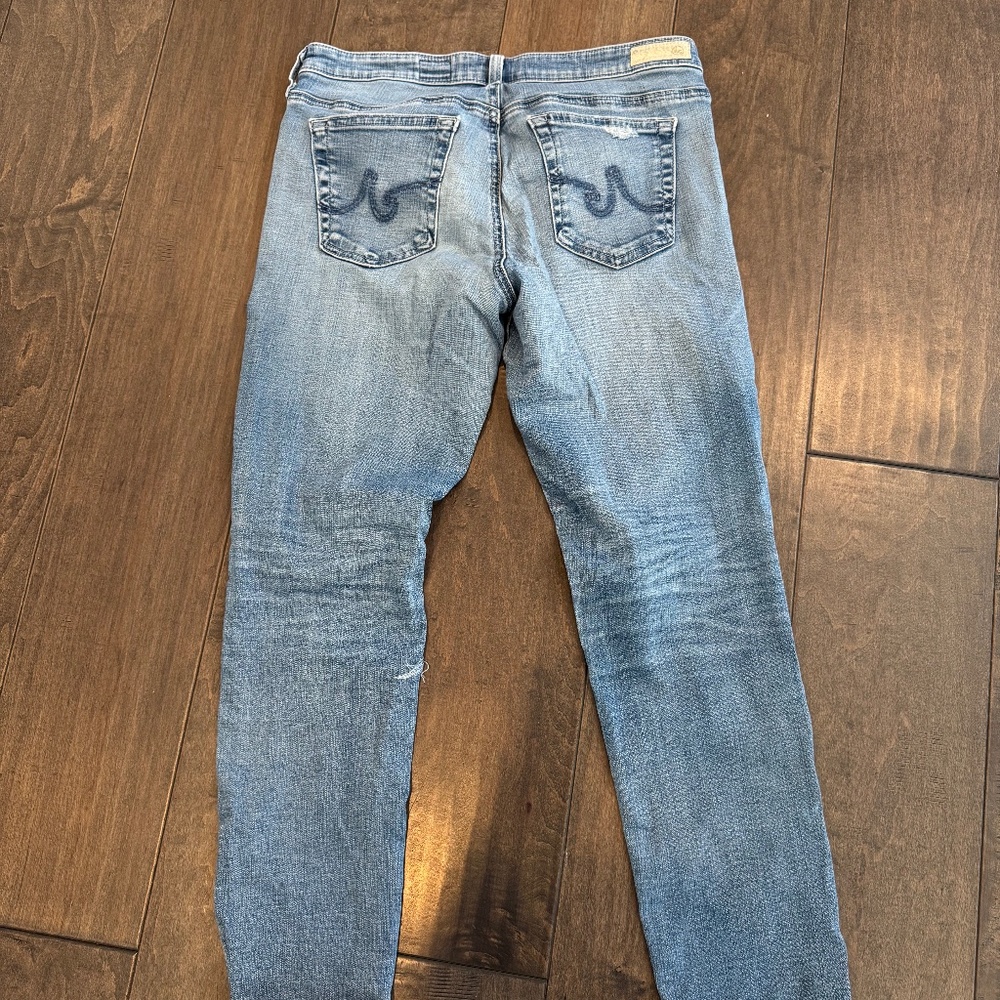 AG Adriano Goldschmied DistressedThe Legging Ankle Super Skinny 30R